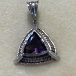 Large amethyst pendant